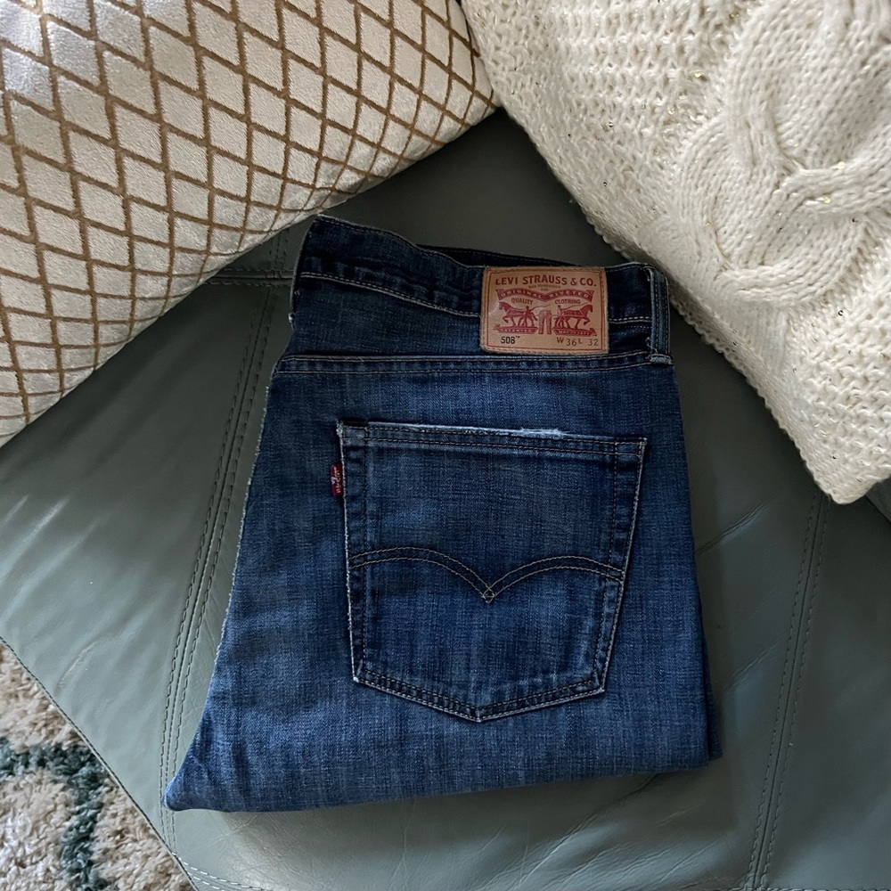 Mens LEVI’s 508 Regular TAPER FIT JEANS Size 36x32